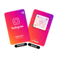 NFC Card for Instagram Followers & Google Reviews instant Tap and follow or leave a review Card