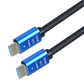 HDMI HDTV 2.0 5M 4K UHD Cable High Speed HDTV 4K@60Hz Ultra HD Round Cable, Standard Transmission Line, 24k Gold Plated Connector, Ethernet Support 10 / 100Mbps, Works with TV / Projector / Gamebox / Notebook, 5Meter, Blue