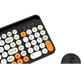 Keyboard and Mouse Combo Wireless R8 1930 Black Colorful With Mobile Phone Card Slot
