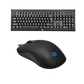 Keyboard and Mouse Combo HP Gaming Wired KM100, 104 Keys, 8x RED Replaceable Keys, Water-Proof Design, Infrared Optical Tracking, Up to 1600 DPI, 1.5m Cable Length, ENG-ARAB Layout, Black