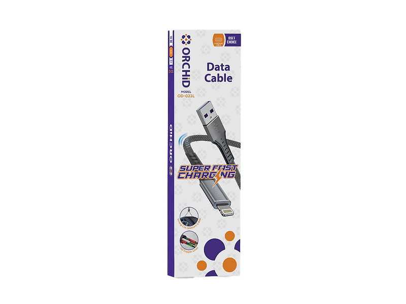 Orchid USB cable Lightning fast charging and data cable  OD-023L
