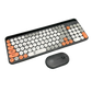 Keyboard and Mouse Combo Wireless R8 1930 Black Colorful With Mobile Phone Card Slot