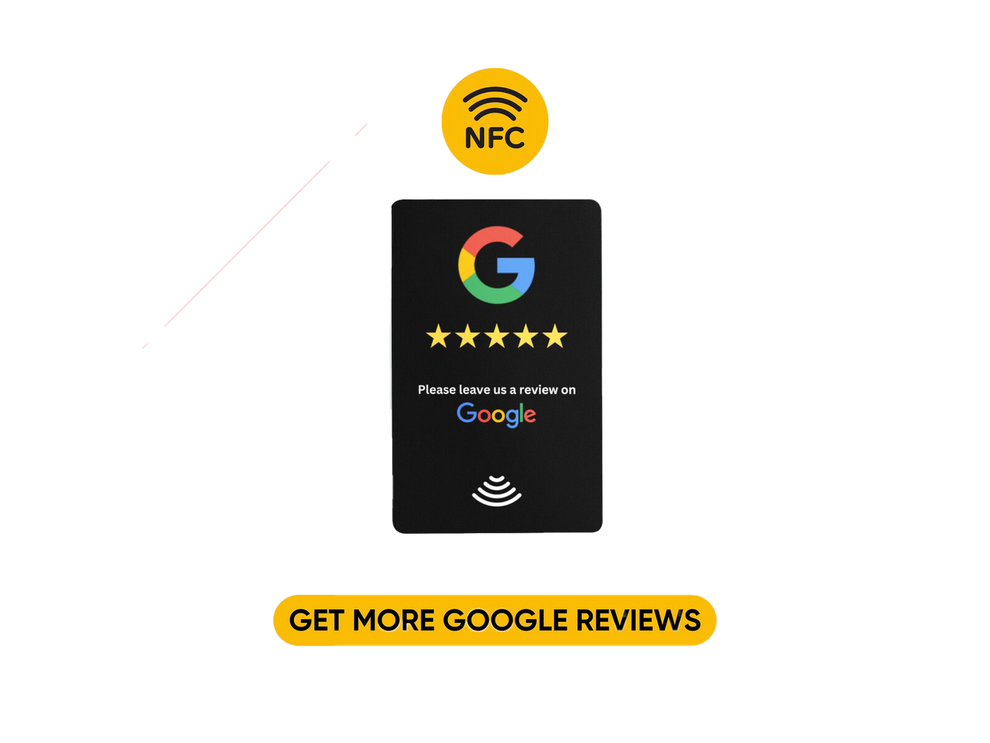 NFC Card for Instagram Followers & Google Reviews instant Tap and follow or leave a review Card