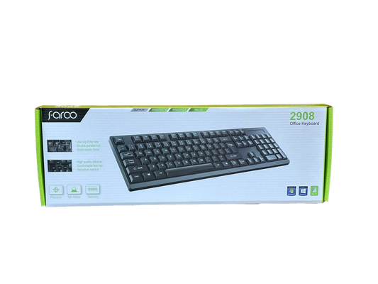 Keyboard 2908 Farao Wired Office KeyBoard, Wired