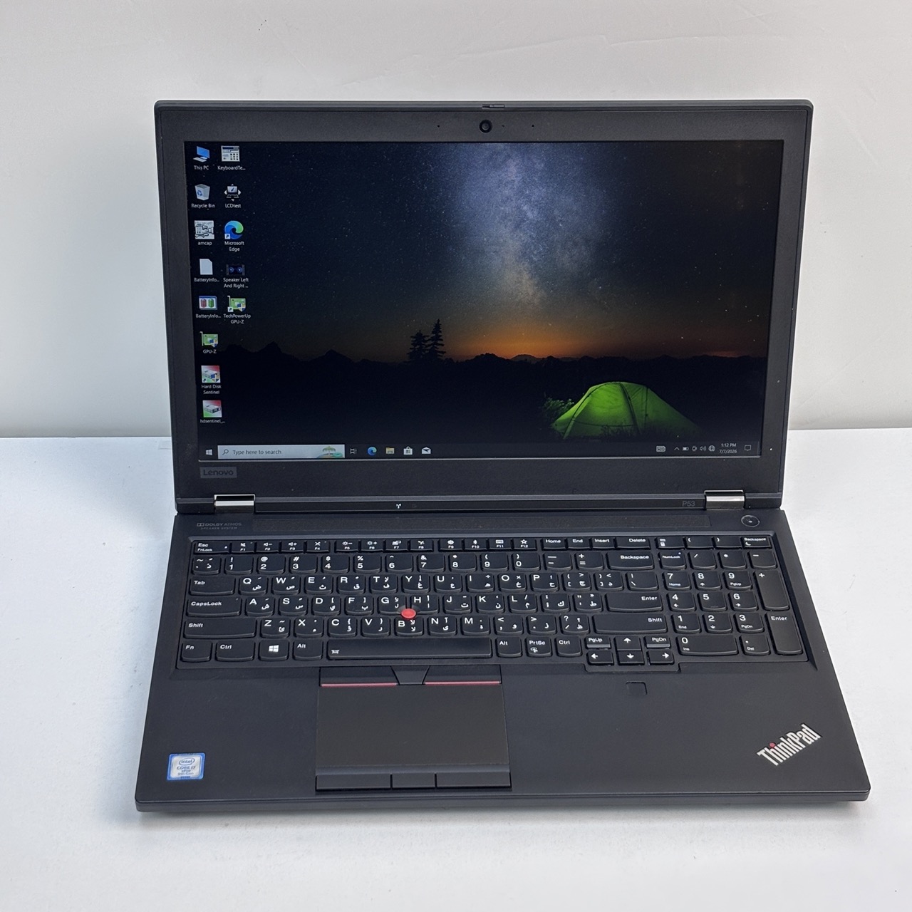 Lenovo ThinkPad P53 -9th Gen /Intel Core i7-9850H/ 16GB RAM / 512GB SSD/ 4GB NVIDIA  Quadro T2000 Graphics
