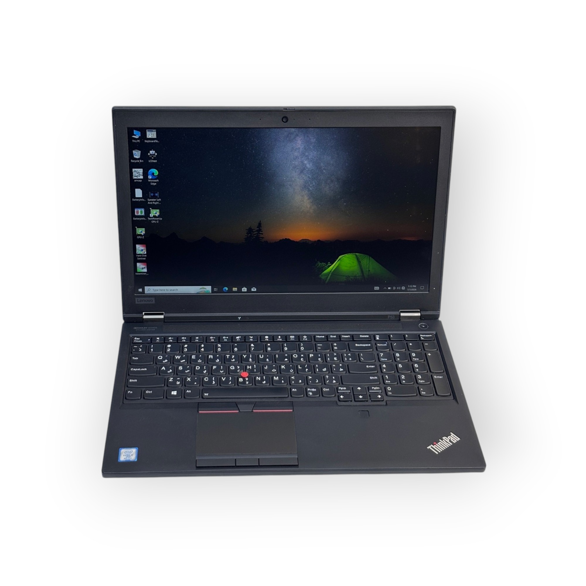 Lenovo ThinkPad P53 -9th Gen /Intel Core i7-9850H/ 16GB RAM / 512GB SSD/ 4GB NVIDIA  Quadro T2000 Graphics