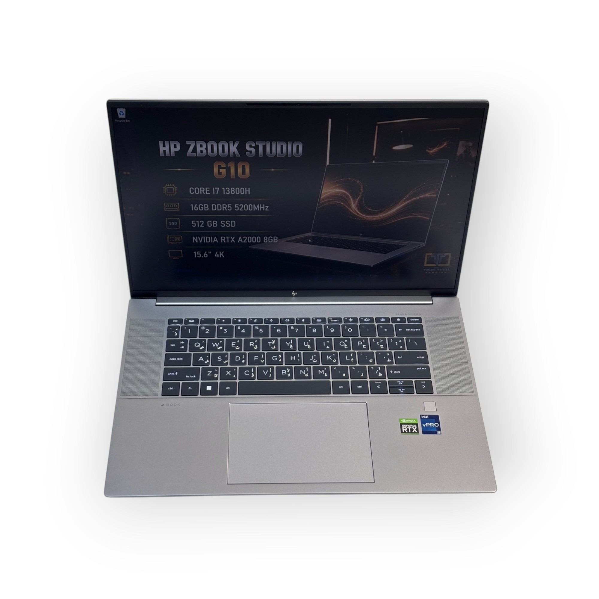 HP ZBOOK STUDIO G10 / Intel Core i7-13800H / 13th Gen / 16" 4K Display / 16GB DDR5 5200MHz / 512GB SSD / NVIDIA RTX A2000 ADA 8GB Graphics / Silver / Workstation Laptop