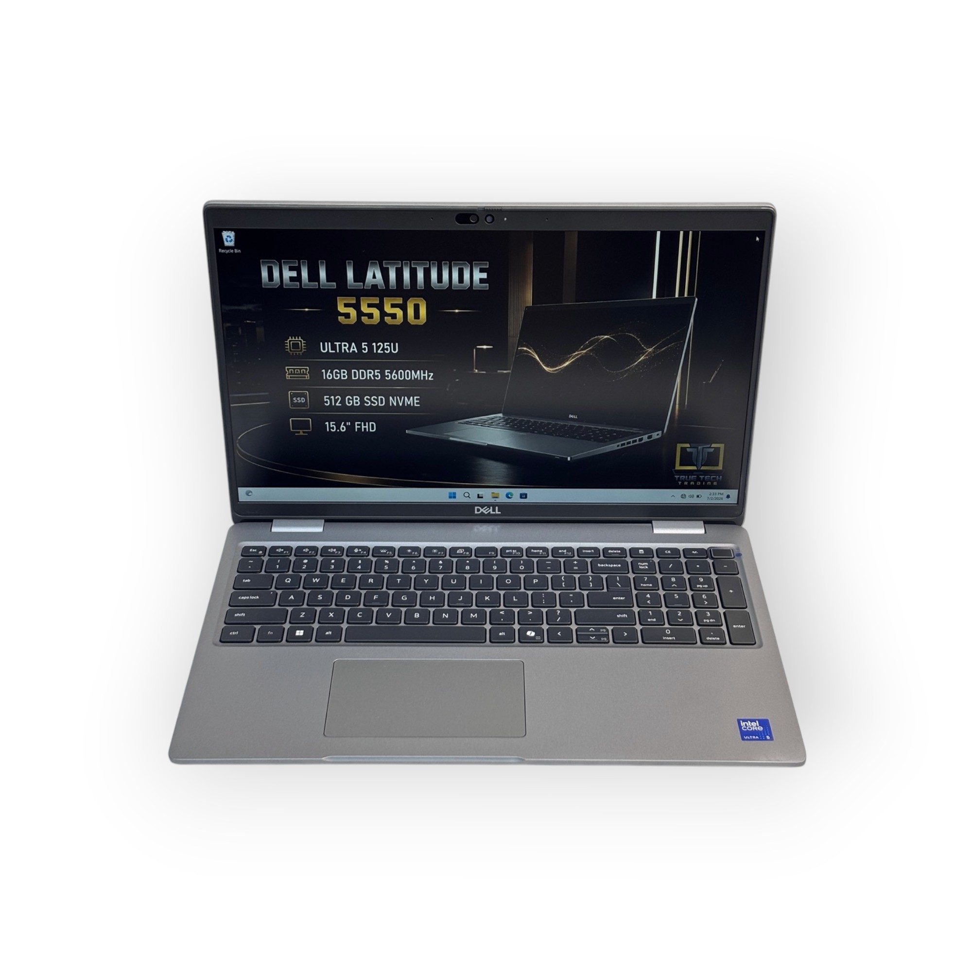 Dell Latitude 5550– 1st Series / Intel Core Ultra 5 125U  / 15.6 inch FHD / 256 SSD / 16GB RAM /Windows 11 / English  Keyboard / Grey