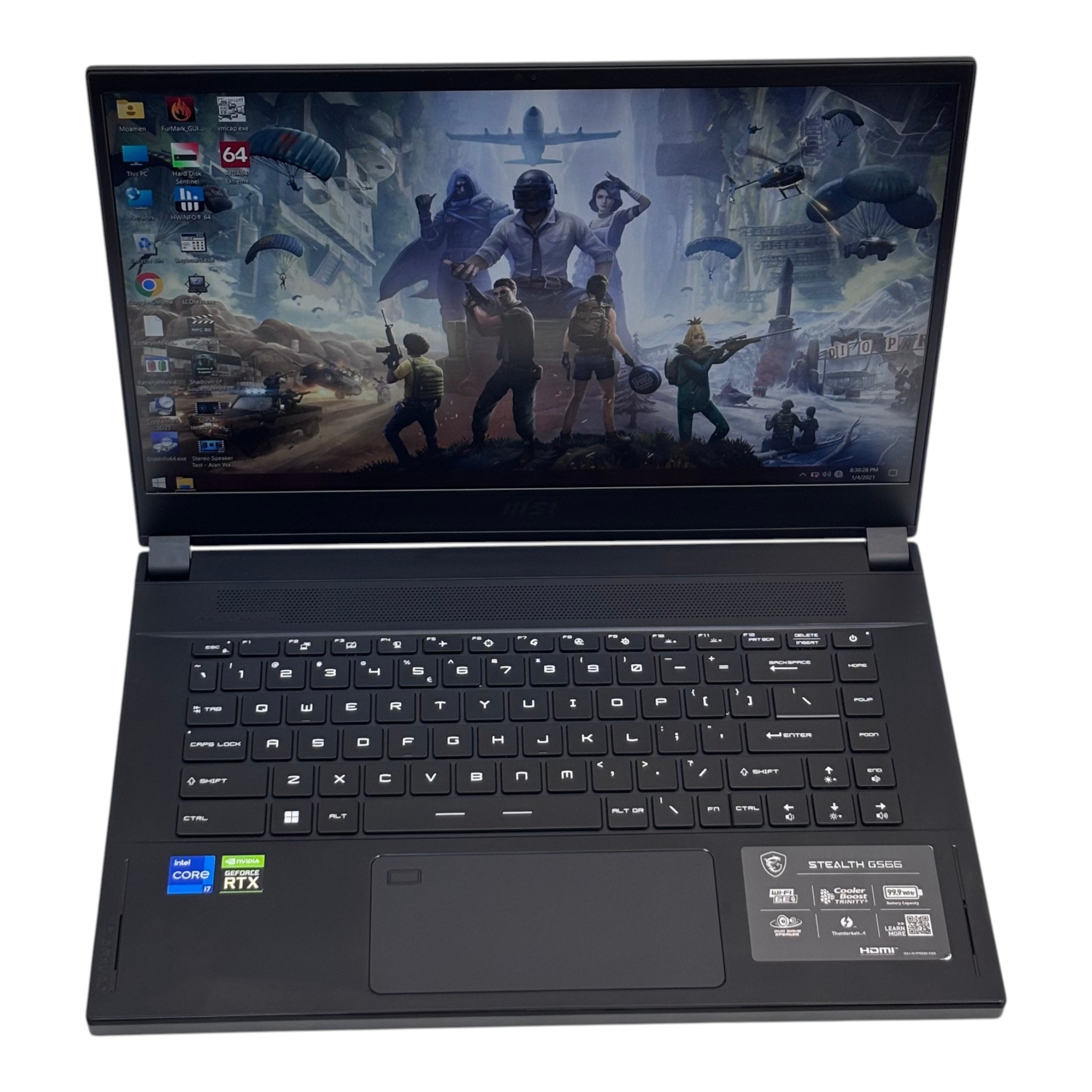 MSI Stealth GS66 Gaming Laptop  – 12th Gen/ Intel Core i7-12700HH/ 15.6" FHD Display / 16GB RAM / 512GB SSD / 16GB NVIDIA GeForce RTX 3080 Graphics