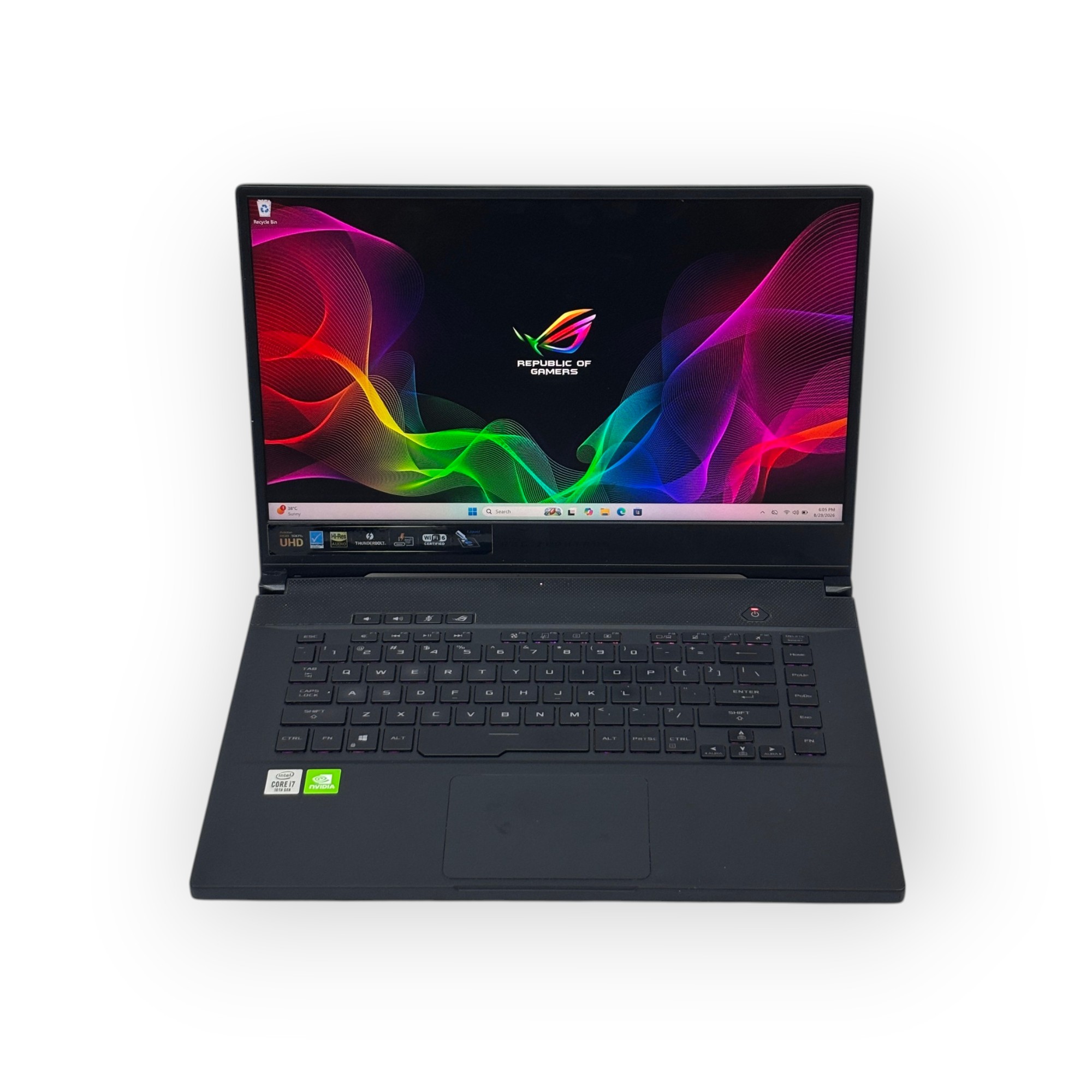 Asus Rog Zephyrus M15 Gaming Laptop / Intel Core i7-10750H / 6GB Nvidia GeForce GTX 2060 / 15.6 inch / 16GB RAM / 512GB SSD / Metal Gray