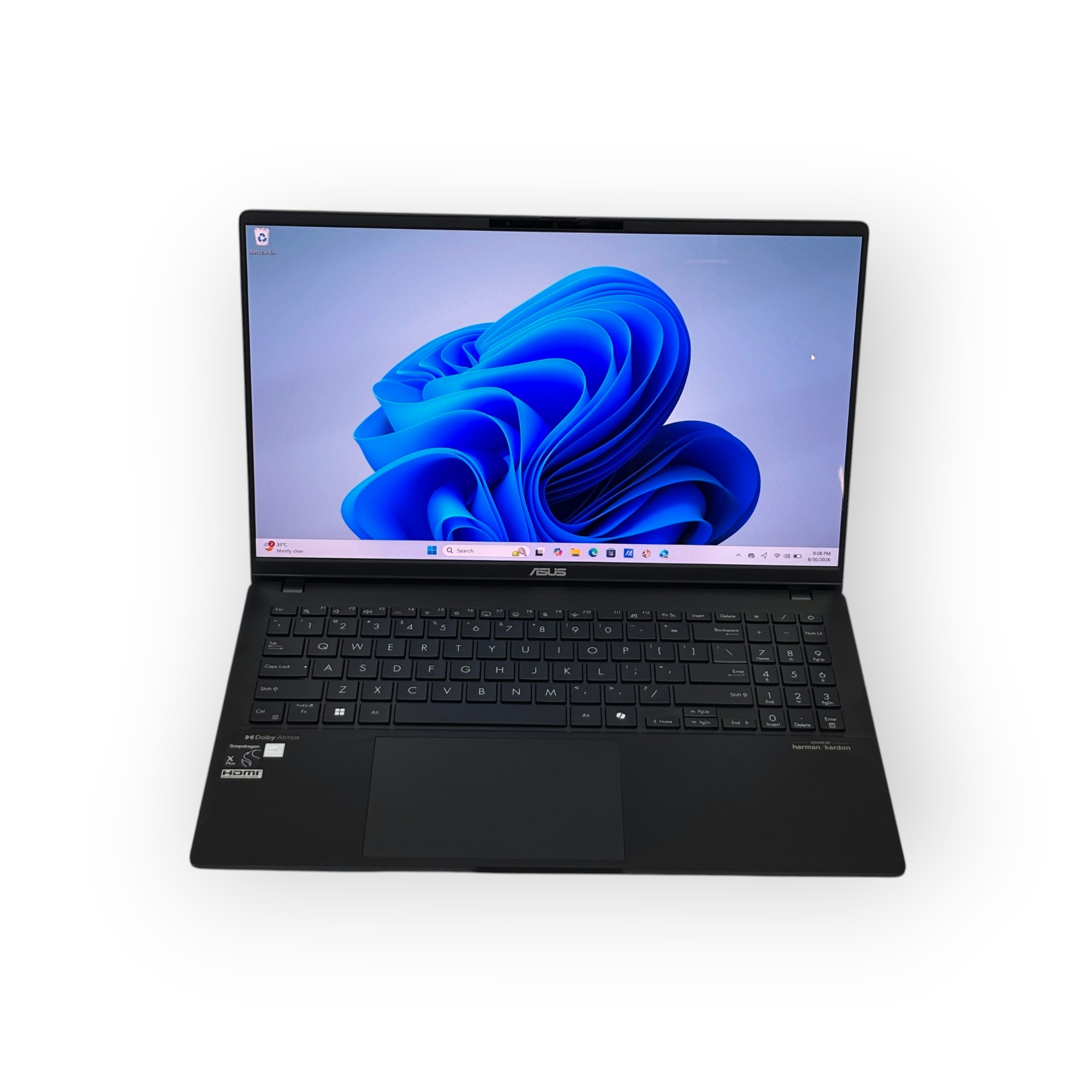 Asus Vivobook S 15 OLED Laptop / Snapdragon X Plus-X1P 42 100 / Shared Qualcomm Adreno Graphics / 15.6 inch 3K / 16GB RAM / 512GB SSD