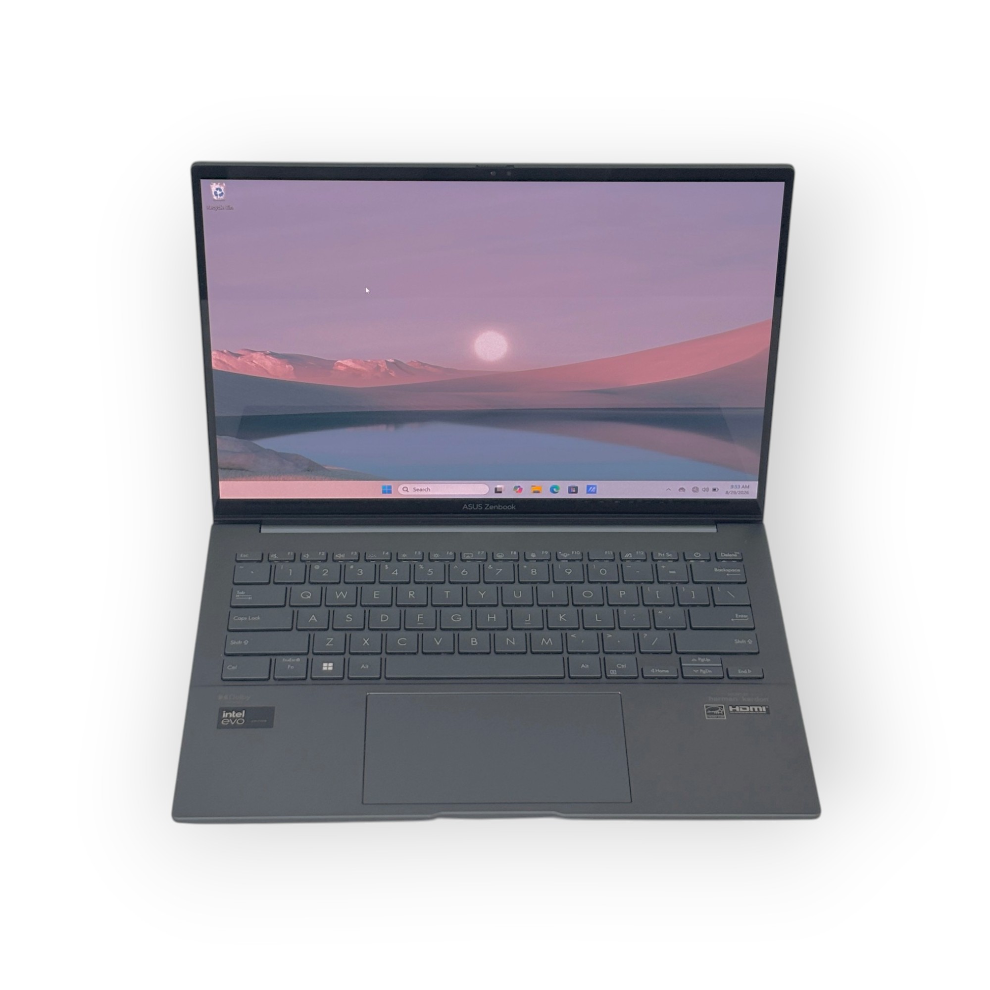 Asus Zenbook 14 OLED Laptop / Intel Core Ultra 7–155H  / Intel Arc Graphics / 14 inch OLED / 16GB RAM / 512GB SSD / Blue