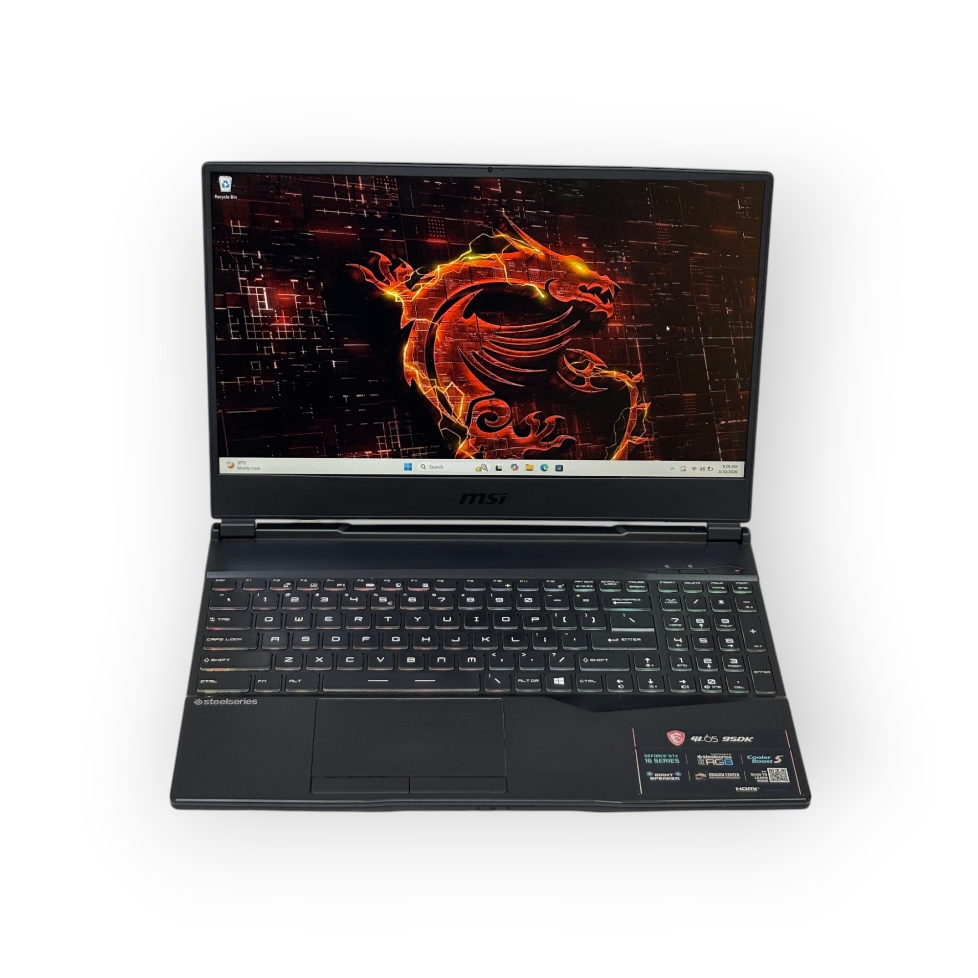 MSI Leopard GL65 9SDR Gaming Laptop (Red) / Intel Core i7-9750H / 6GB NVIDIA GeForce GTX 1660ti / 15.6 inch / 16GB RAM / 512GB SSD