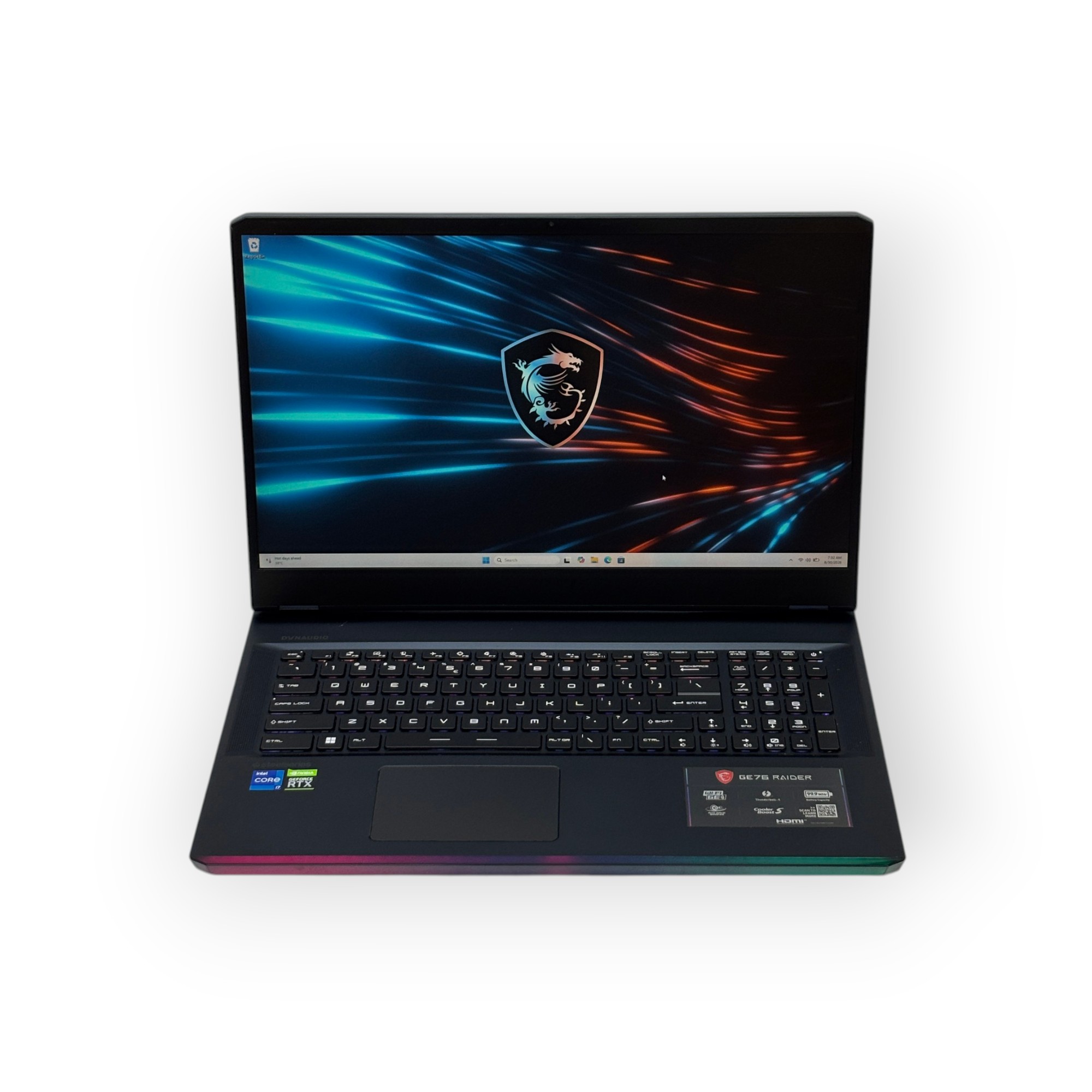 MSI Raider GE76 11UE Gaming Laptop / Intel Core i7-11800H / 6GB NVIDIA GeForce RTX 3060 / 17.3-inch / 16GB RAM / 512GB SSD / Titanium Blue