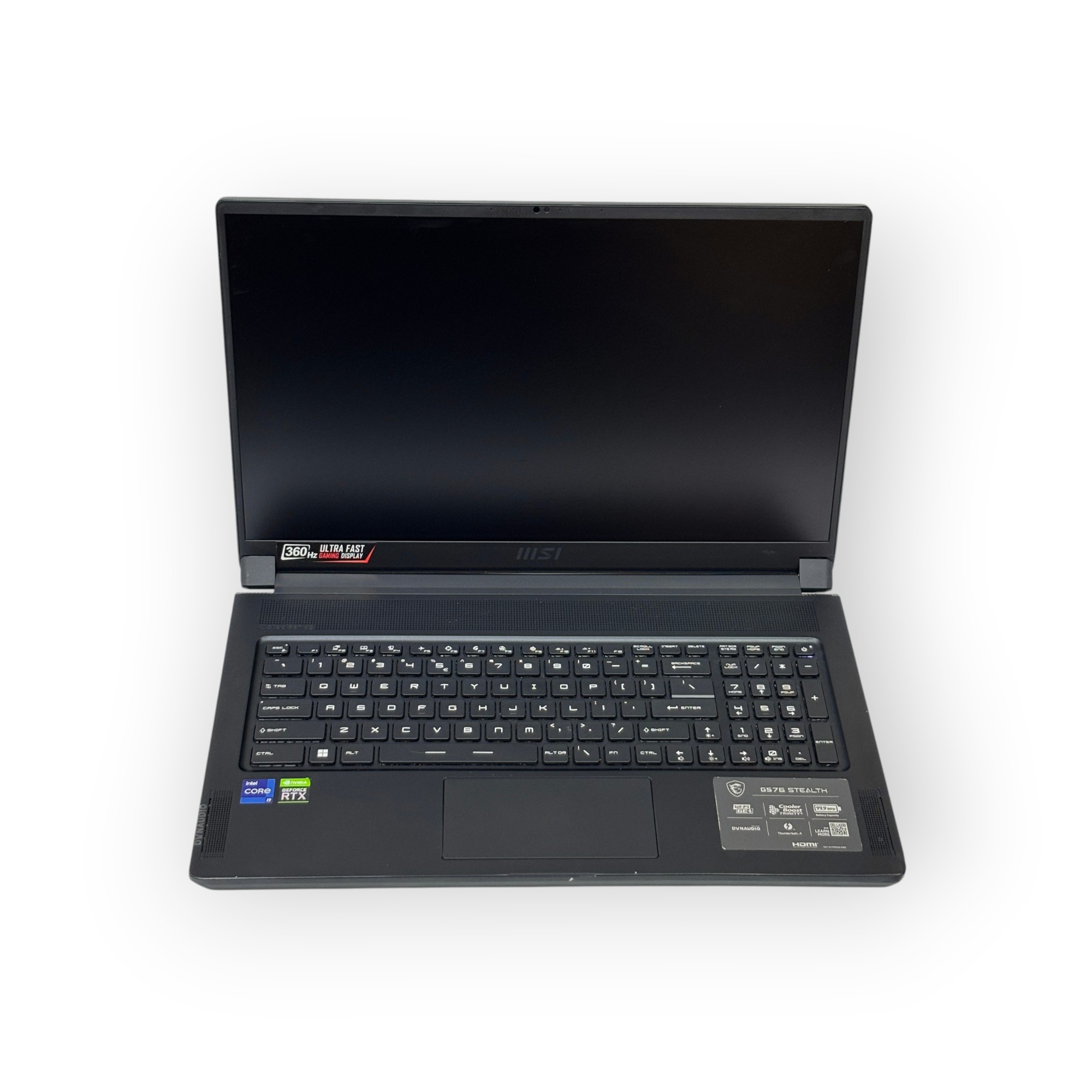 MSI Stealth GS76 11UG Gaming Laptop / Intel Core i9-11900H / 8GB NVIDIA GeForce RTX 3070 / 17.3 inch / 16GB RAM / 512 GB SSD
