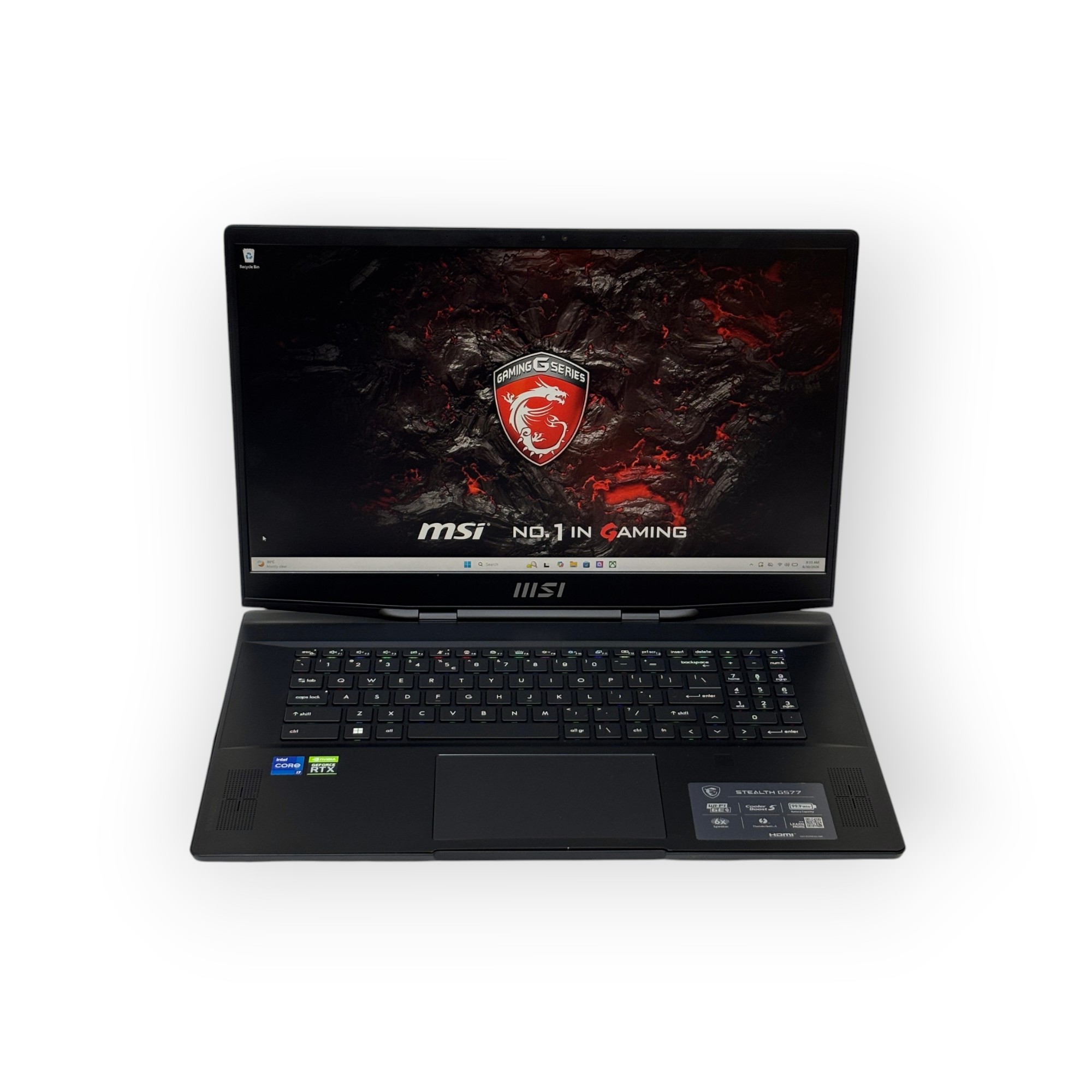 MSI Stealth GS77 12U Gaming Laptop / Intel Core i7-12700H / 6GB NVIDIA GeForce RTX 3060 / 17.3 inch 144Hz / 16GB RAM / 512GB SSD